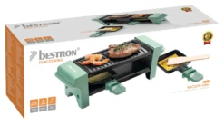 Bestron Raclette Für 1 Bis 2 Personen, Mini Tischgrill Mit Zwei Pfännchen Und Zwei Holzschabern, 350 Watt, Farbe: Grün/Schwarz 17 Bestron Raclette Für 1 Bis 2 Personen, Mini Tischgrill Mit Zwei Pfännchen Und Zwei Holzschabern, 350 Watt, Farbe: Grün/Schwarz -Tepro Verkäufe 2024 6a3671a95349a804aea4469a45aa9eb9