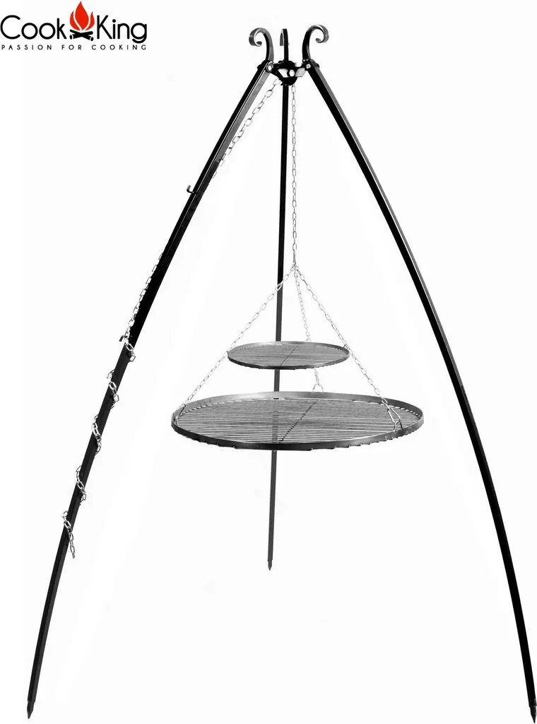 CookKing 22451 Schwenkgrill 200cm - Doppelrost Aus Rohstahl 80cm + 40cm 3 CookKing 22451 Schwenkgrill 200cm - Doppelrost Aus Rohstahl 80cm + 40cm