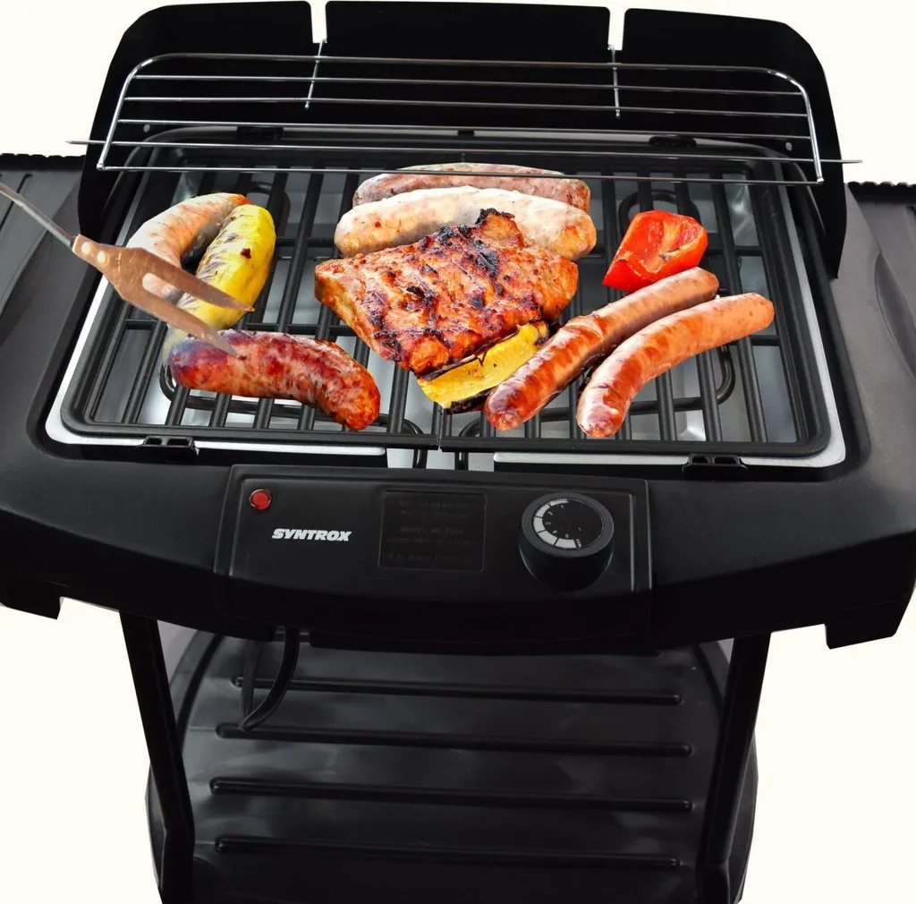 Syntrox Elektrischer Tischgrill Und Standgrill Kombination Mit Ablagen 15 Syntrox Elektrischer Tischgrill Und Standgrill Kombination Mit Ablagen – Bild 13