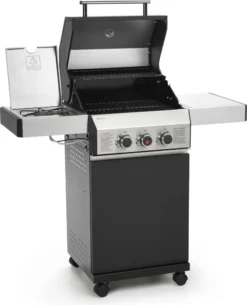 TAINO BLACK 2+1 Gasgrill Mit Seitenbrenner Gusseisen-Rost Gasgrill 2 Brenner Standgrill Matt Schwarz -Tepro Verkäufe 2024 6ec48bdddb391c491c5ab2c28bc23b42