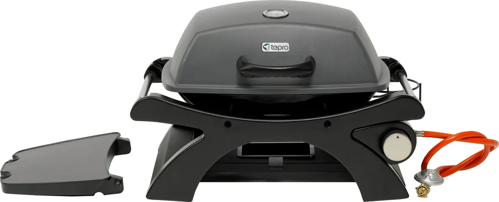 TEPRO Tisch-Gasgrill "Abington", 1-Brenner Mit Seitenablagen-anthrazit/schwarz-3142N 6 TEPRO Tisch-Gasgrill "Abington", 1-Brenner Mit Seitenablagen-anthrazit/schwarz-3142N – Bild 4