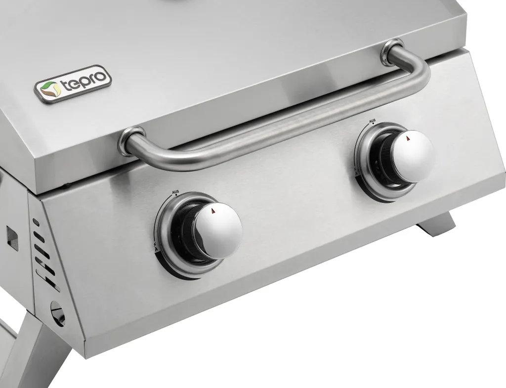 Tepro Tischgasgrill Chicago, 2-Brenner, Grillfläche: 47,5 X 35 Cm 5 Tepro Tischgasgrill Chicago, 2-Brenner, Grillfläche: 47,5 X 35 Cm – Bild 3