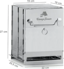 CampFeuer Edelstahl Faltgrill | 22 X 20,5 X 27 Cm | Outdoor Camping Klappgrill 11 CampFeuer Edelstahl Faltgrill | 22 X 20,5 X 27 Cm | Outdoor Camping Klappgrill -Tepro Verkäufe 2024 7230c3d10cd59a3d3b3e788a541a7230