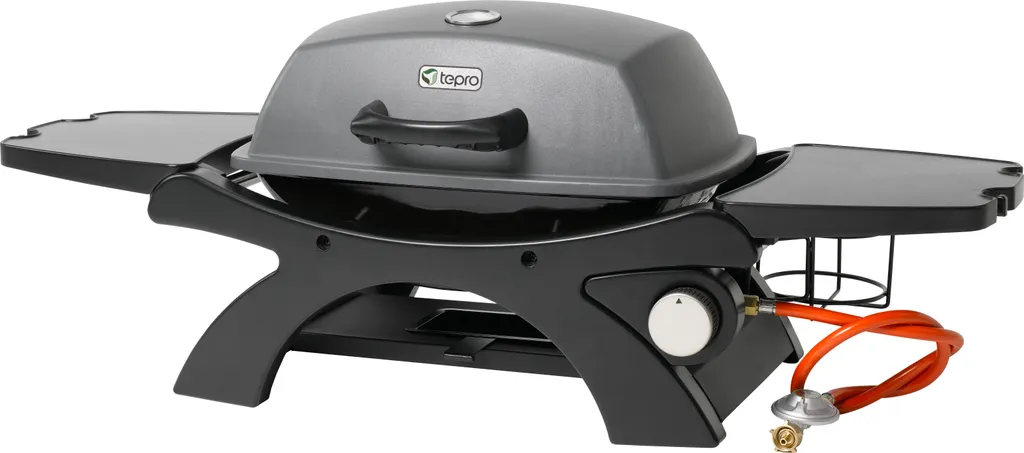 TEPRO Tisch-Gasgrill "Abington", 1-Brenner Mit Seitenablagen-anthrazit/schwarz-3142N 5 TEPRO Tisch-Gasgrill "Abington", 1-Brenner Mit Seitenablagen-anthrazit/schwarz-3142N – Bild 3