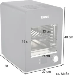 TAINO Beef-Grill Elektrisch Oberhitzegrill Steakgrill 800 Grad Hochleistungsgrill Edelstahl Schwarz -Tepro Verkäufe 2024 757cc903396385fbd8f1dc4e916b221e