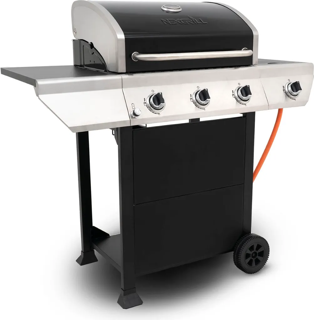 Nexgrill 3B Classic Gasgrill I 3 Brenner Gas Grill Mit Seitenbrenner I Grillwagen Mit Grillthermometer, Seitenablage Und Seitenkochfeld 3 Nexgrill 3B Classic Gasgrill I 3 Brenner Gas Grill Mit Seitenbrenner I Grillwagen Mit Grillthermometer, Seitenablage Und Seitenkochfeld