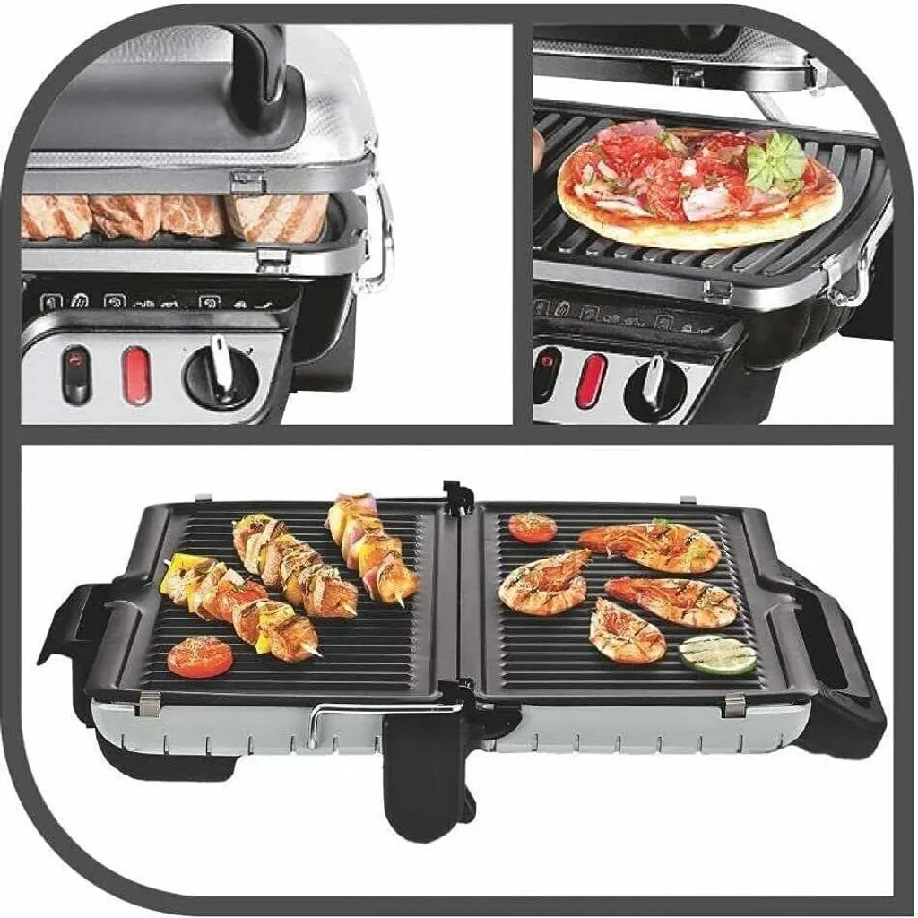 Tefal 3in1 Kontaktgrill Mit Überbackfunktion GC3060 + OXO Reinigungsbürste PROMOPACK 4 Tefal 3in1 Kontaktgrill Mit Überbackfunktion GC3060 + OXO Reinigungsbürste PROMOPACK – Bild 2