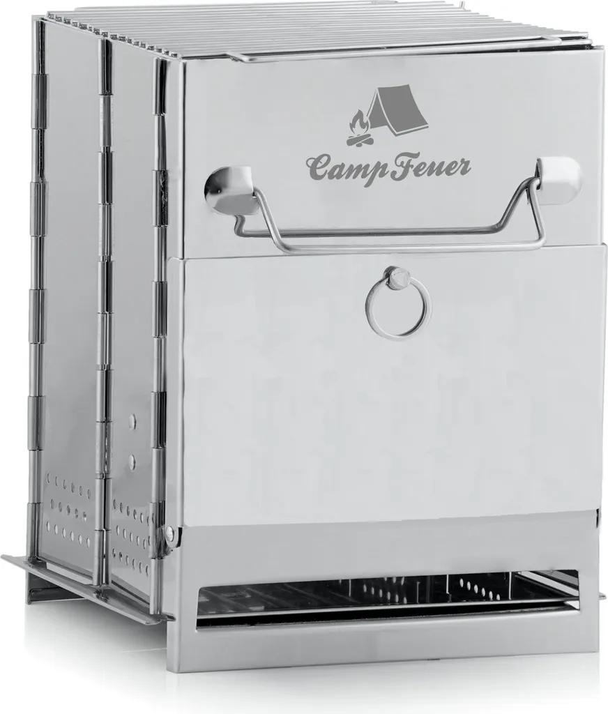 CampFeuer Edelstahl Faltgrill | 22 X 20,5 X 27 Cm | Outdoor Camping Klappgrill 7 CampFeuer Edelstahl Faltgrill | 22 X 20,5 X 27 Cm | Outdoor Camping Klappgrill – Bild 5