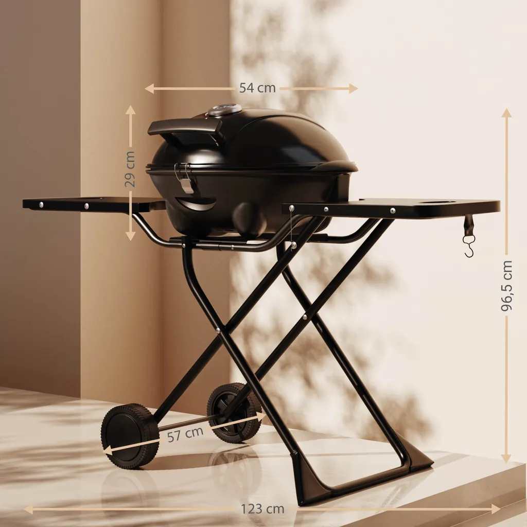 SUNTEC Elektrogrill BBQ-9295 Auch Als Tischgrill Geeignet | Grill Mit Abnehmbarem Deckel Und Regulierbaren Thermometer | Ideal Für Balkon, Garten, Outdoor Und Camping | Barbecue Für Mehrere Personen 8 SUNTEC Elektrogrill BBQ-9295 Auch Als Tischgrill Geeignet | Grill Mit Abnehmbarem Deckel Und Regulierbaren Thermometer | Ideal Für Balkon, Garten, Outdoor Und Camping | Barbecue Für Mehrere Personen – Bild 6