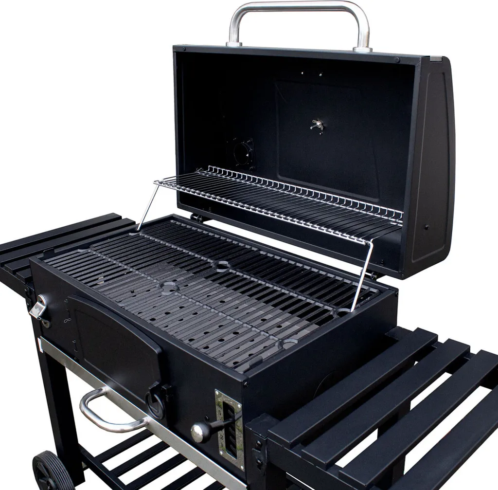 TAINO HERO XXL Smoker Holzkohle-Grill BBQ Grillwagen Standgrill 8 TAINO HERO XXL Smoker Holzkohle-Grill BBQ Grillwagen Standgrill – Bild 6