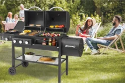 El Fuego Gas-/Holzkohlegrill/Smoker Kombigrill Sierra 3in1 2x 43x45cm -Tepro Verkäufe 2024 7c3c4805c384f0d37cc25f964a19aef3