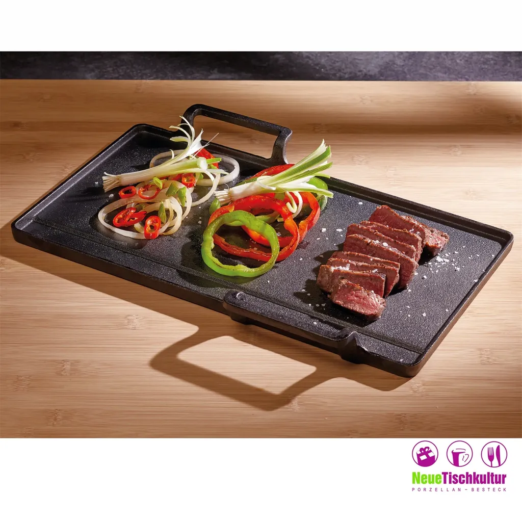 WFTYAKI Teppanyaki Grillplatte Gusseisen Neuetischkultur 4 WFTYAKI Teppanyaki Grillplatte Gusseisen Neuetischkultur – Bild 2