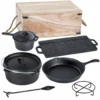 Garden Pleasure Gusseisen-Kochset Dutch Oven Set 7-teilig Gusseisen Schwarz 507256 -Tepro Verkäufe 2024 7f004263fd586cad44b819439f8a56b8