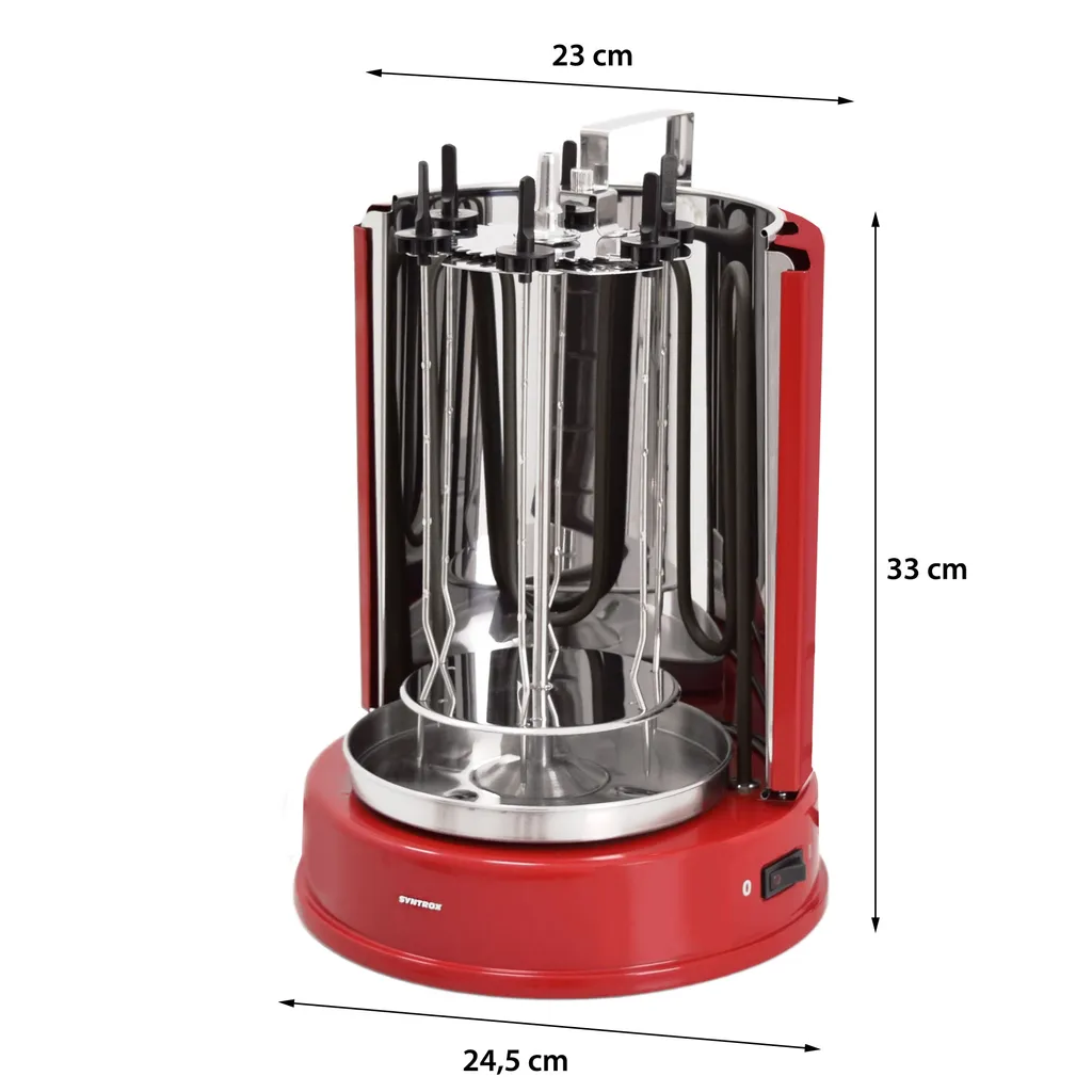 Syntrox Kebab & Dönergrill Aragon Mit Kontrollleuchte 11 Syntrox Kebab & Dönergrill Aragon Mit Kontrollleuchte – Bild 9