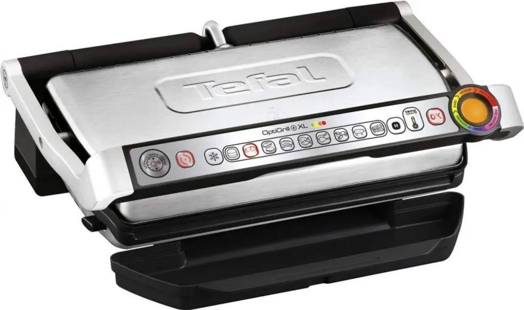 Tefal GC724D Optigrill Contactgrill 2000W Metallic XXL Mit Platte 3 Tefal GC724D Optigrill Contactgrill 2000W Metallic XXL Mit Platte