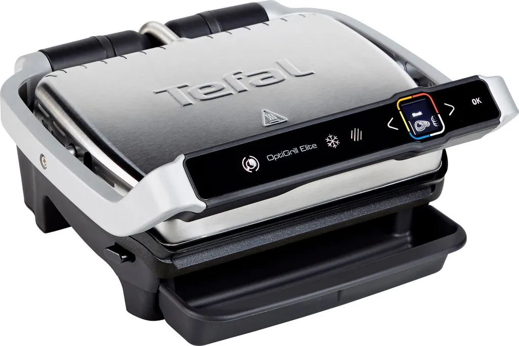 Tefal GC750D16 Optigrill Elite Kontaktgrill, Silber/schwarz 6 Tefal GC750D16 Optigrill Elite Kontaktgrill, Silber/schwarz – Bild 4