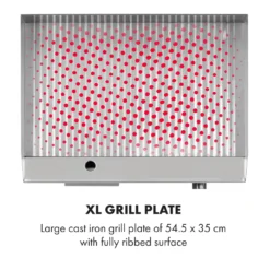 Klarstein Grillmeile 3000R Pro Gusseisen Grillplatte Elektrisch, Grillfläche: 54,5 X 35 Cm (geriffelt), Stufenlos 50-300 °C, 3000 Watt, Profi Elektrogrill Mit Spritzschutz, Edelstahl 14 Klarstein Grillmeile 3000R Pro Gusseisen Grillplatte Elektrisch, Grillfläche: 54,5 X 35 Cm (geriffelt), Stufenlos 50-300 °C, 3000 Watt, Profi Elektrogrill Mit Spritzschutz, Edelstahl -Tepro Verkäufe 2024 836d61ed5fc143adf6201cdd094a47ed