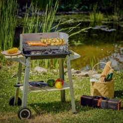 Grillwagen Holzkohlegrill BBQ Grill Inkl. Räder Ablagen Grillspieß Windschutz Garten Terrasse Campingrill Fahrbar 15 Grillwagen Holzkohlegrill BBQ Grill Inkl. Räder Ablagen Grillspieß Windschutz Garten Terrasse Campingrill Fahrbar -Tepro Verkäufe 2024 84c981c2f9e9229503a60006a4e456a9