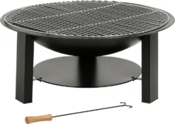 BBQ-Toro Gusseisen Feuerschale | Ø 75 Cm | Feuerstelle Mit Funkenschutz