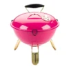 LANDMANN Kugelgrill Campinggrill BBQ Piccolino Queen Tragbar Holzkohlegrill Pink