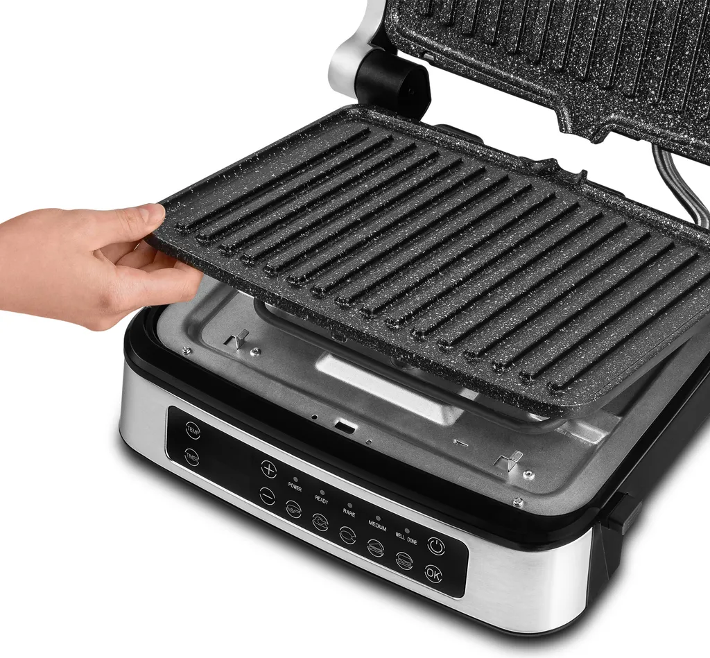 ZEEGMA Elektrischer Kontaktgrill Und Sandwichtoaster 2100W | Herausnehmbare Heizplatten, 2in1, 180 ° Klappbar, ILAG-Antihaftbeschichtung, Tropfschale, Akustische Benachrichtigungen, Timer, Die Möglichkeit Vom Waschen In Der Spülmaschine 17 ZEEGMA Elektrischer Kontaktgrill Und Sandwichtoaster 2100W | Herausnehmbare Heizplatten, 2in1, 180 ° Klappbar, ILAG-Antihaftbeschichtung, Tropfschale, Akustische Benachrichtigungen, Timer, Die Möglichkeit Vom Waschen In Der Spülmaschine – Bild 15