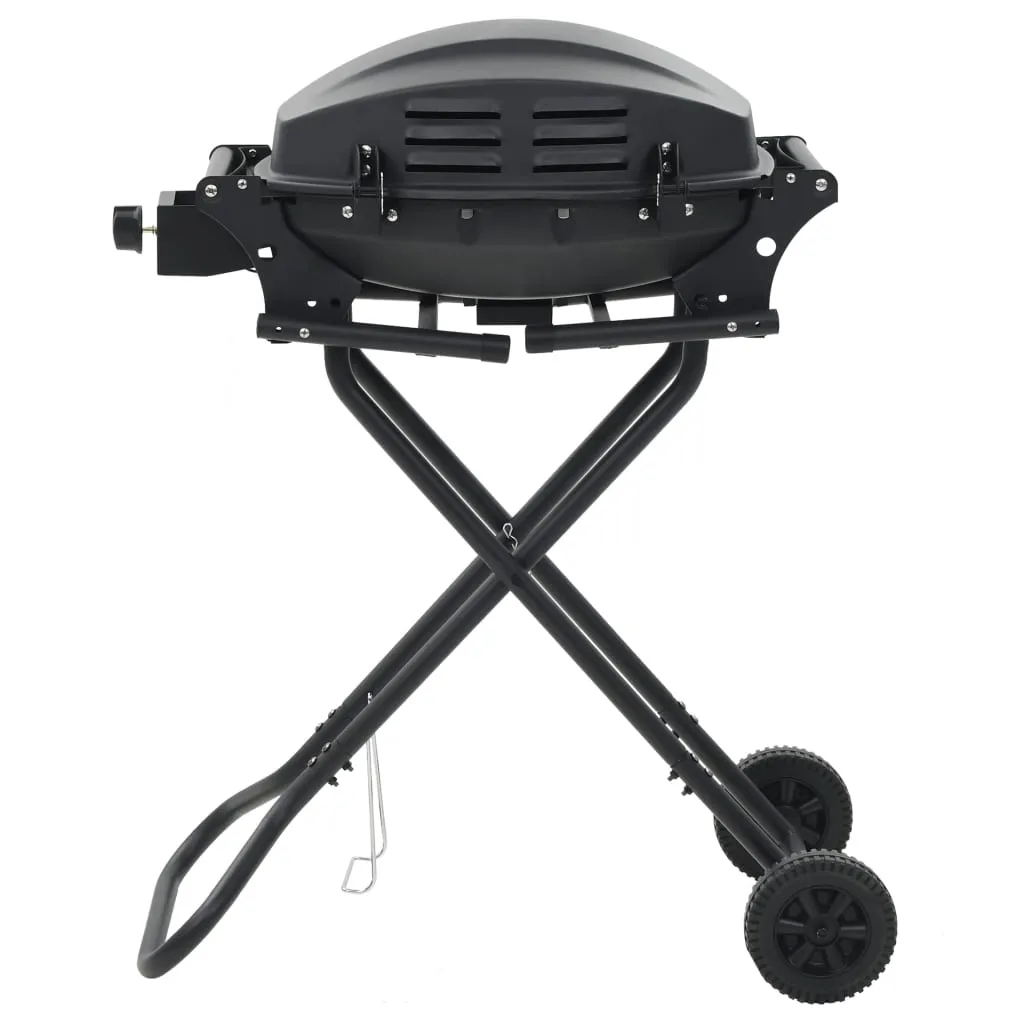 VidaXL Tragbarer Gasgrill Mit Brenner Schwarz 4 VidaXL Tragbarer Gasgrill Mit Brenner Schwarz – Bild 2