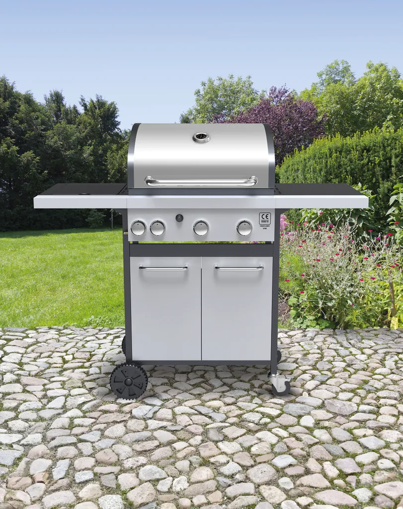 Tepro Gasgrill Rosedale, 3-Brenner Mit Seitenkocher, Max. 12,8 Kw, Grillfläche: 53 X 40 Cm 9 Tepro Gasgrill Rosedale, 3-Brenner Mit Seitenkocher, Max. 12,8 Kw, Grillfläche: 53 X 40 Cm – Bild 7