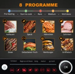 HOMCOM Kontaktgrill 95° Aufklappbar Optigrill Intelligente Zeitkontrolle Multi-Funktionen 2100 W Tischgrill 8 Modi 220-240V/50Hz Alu+Stahl Silber+Schwarz 38 X 33 X 20 Cm -Tepro Verkäufe 2024 8b4098cd9388caff6516165cd4e7a3a9