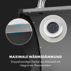 Klarstein Gasgrill Mit Kochplatte, Seitenbrenner Gasgrill Mit 3 Brenner, 8,1kW Edelstahl-Gasgrill, BBQ Gasgrill Für Balkon & Garten, Grill Für Gas & Kohle, Gasgrills Mit Thermometer 19 Klarstein Gasgrill Mit Kochplatte, Seitenbrenner Gasgrill Mit 3 Brenner, 8,1kW Edelstahl-Gasgrill, BBQ Gasgrill Für Balkon & Garten, Grill Für Gas & Kohle, Gasgrills Mit Thermometer -Tepro Verkäufe 2024 8d49d4415a705fa21d44cd0d3fcb0e62