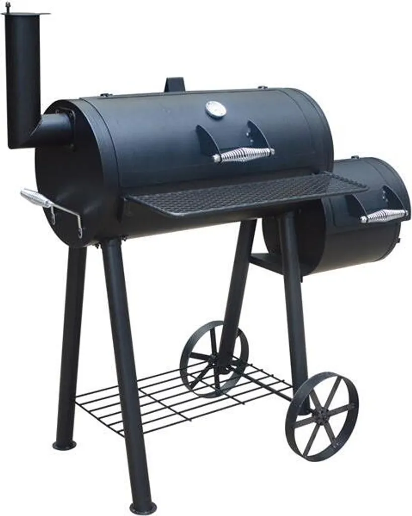 EL FUEGO Smoker Holzkohlegrill EDMONTON Grill Grillwagen Räuchern Fahrbar NEU 4 EL FUEGO Smoker Holzkohlegrill EDMONTON Grill Grillwagen Räuchern Fahrbar NEU – Bild 2