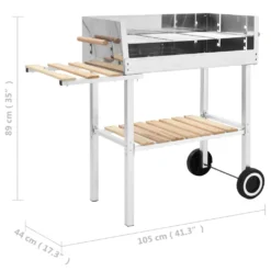 VidaXL XXL Holzkohlegrill Grillwagen Mit 2 Regalen Edelstahl -Tepro Verkäufe 2024 9380262d8eeb62c2d80e13b9710969fe