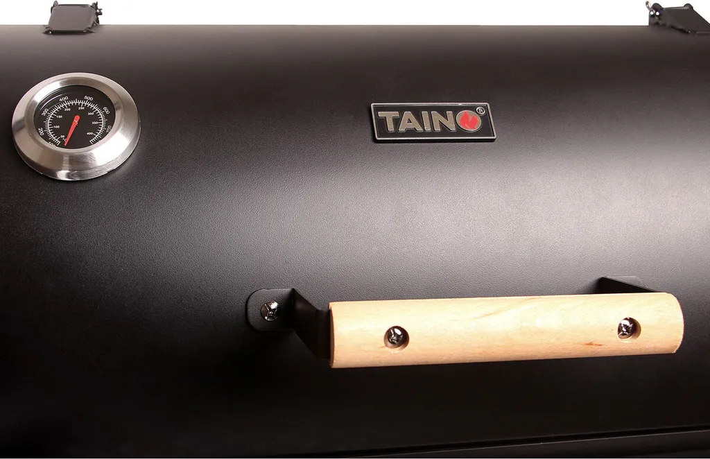 TAINO YUMA Smoker 90kg Set Mit Abdeckhaube Holzkohle-Grill BBQ Räucherofen 9 TAINO YUMA Smoker 90kg Set Mit Abdeckhaube Holzkohle-Grill BBQ Räucherofen – Bild 7