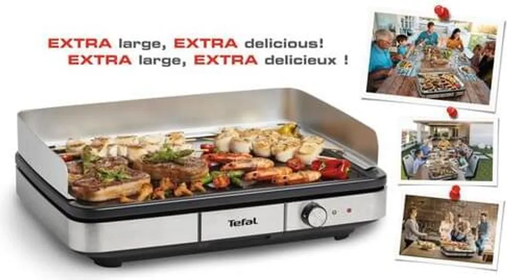 Tefal Maxi Plancha CB690D - Tischgrill - Schwarz/silber 10 Tefal Maxi Plancha CB690D - Tischgrill - Schwarz/silber – Bild 8