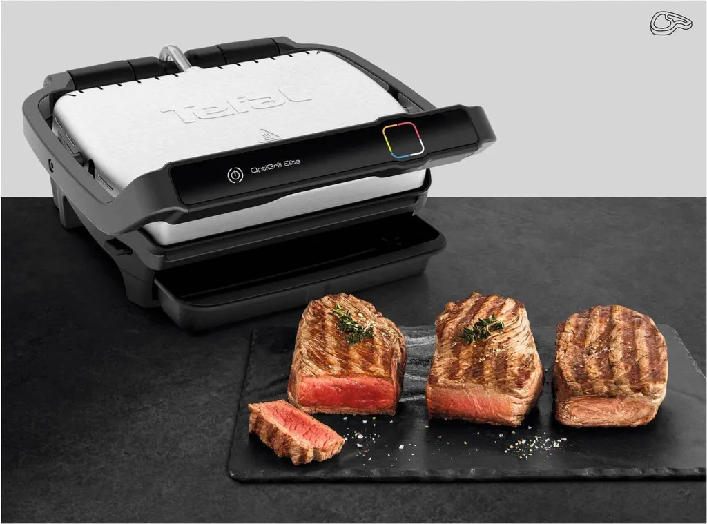 Tefal OptiGrill Elite GC750D , 12 Voreingestellte Programme 10 Tefal OptiGrill Elite GC750D , 12 Voreingestellte Programme – Bild 8