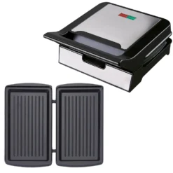 Kontaktgrill Kombigerät Mit Wechselbaren Platten