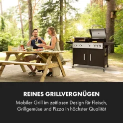 Klarstein Gasgrill Und Pizzaofen, Seitenbrenner Gasgrill Mit 6 Brenner, 20,5kW Edelstahl-Gasgrill, BBQ Gasgrill Für Balkon & Garten, Grill Für Propan, Gasgrills Mit Pizzastein & Thermometer 14 Klarstein Gasgrill Und Pizzaofen, Seitenbrenner Gasgrill Mit 6 Brenner, 20,5kW Edelstahl-Gasgrill, BBQ Gasgrill Für Balkon & Garten, Grill Für Propan, Gasgrills Mit Pizzastein & Thermometer -Tepro Verkäufe 2024 9a0f27d24d5518d2b1645ae7e3d9b173