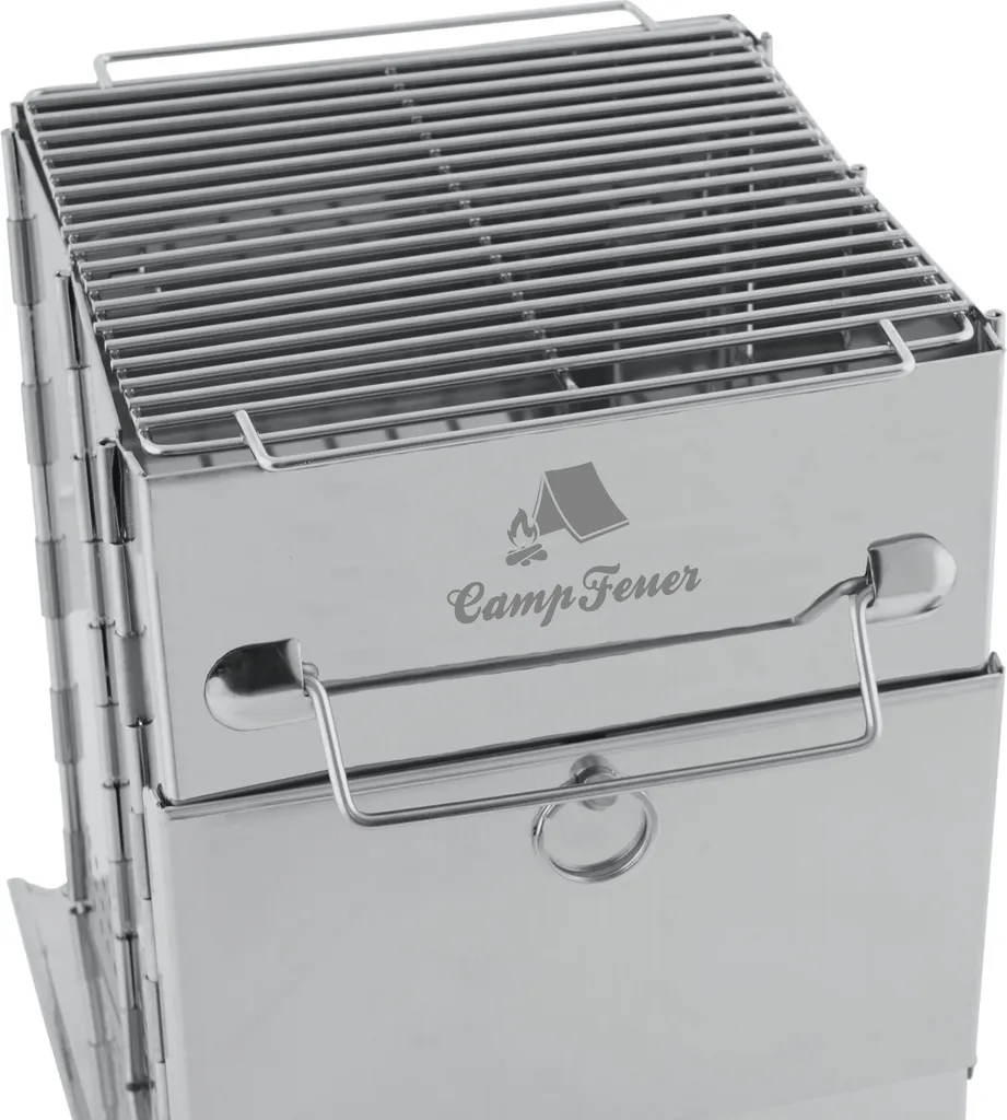 CampFeuer Edelstahl Faltgrill | 22 X 20,5 X 27 Cm | Outdoor Camping Klappgrill 9 CampFeuer Edelstahl Faltgrill | 22 X 20,5 X 27 Cm | Outdoor Camping Klappgrill – Bild 7
