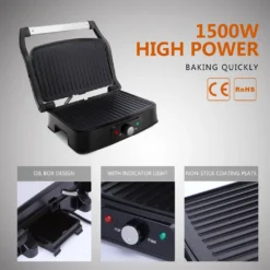 Aigostar Hitte 30HFA - Elektrischer Kontaktgrill,Cool Touch, Antihaft, 1500 Watt -Tepro Verkäufe 2024 9aafe826b825b72c2c52fa564666034e