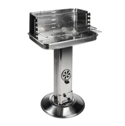 Säulengrill Aus Edelstahl - Grillhöhe 74-88cm - 5-fach Höhenverstellbares Grillrost -Tepro Verkäufe 2024 9d80b82195891a83e210440598d6f61c