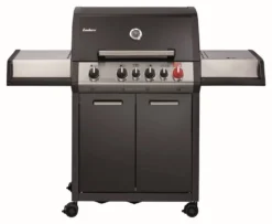 Enders Monroe Pro 4 IK Turbo Black Gas-Grill Hackbrenner 800 Grad Seitenkocher | Guss-Roste
