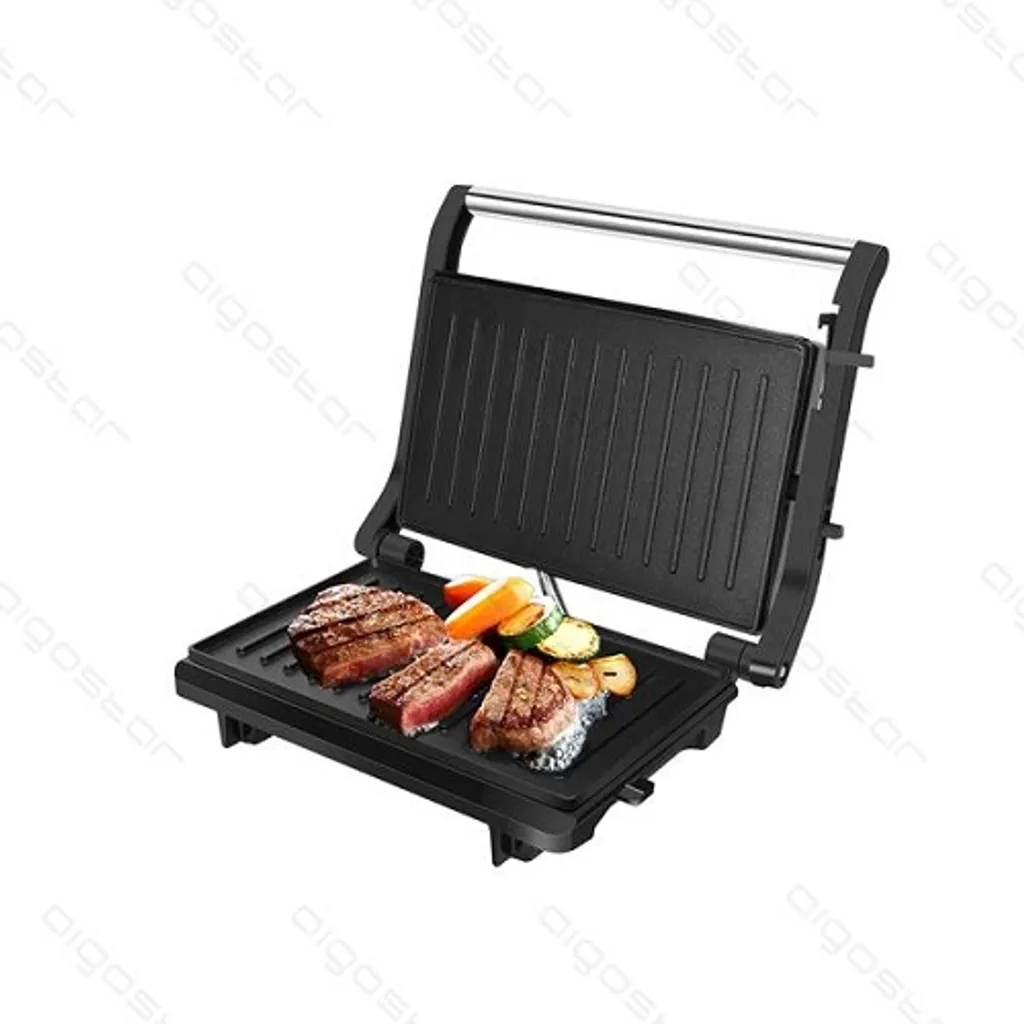 Aigostar York - Sandwichmaker 800W, Grilltoaster, Panini Maker, Cool Touch-Griff, Antihaft-Platten, BPA Frei, Edelstahl, Klein, Lagerfähig, Schwarz 4 Aigostar York - Sandwichmaker 800W, Grilltoaster, Panini Maker, Cool Touch-Griff, Antihaft-Platten, BPA Frei, Edelstahl, Klein, Lagerfähig, Schwarz – Bild 2