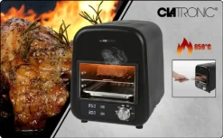 Clatronic EBG 3760 Elektro Beef-Grill, Keramischer Infrarot- Hochleistungsbrenner Mit 1600 Watt, Perfekte Steakergebnisse In Unter 45 Sekunden, 5 Elektrische Grillprogramme, LED-Display, In- Und Outdoor Schwarz -Tepro Verkäufe 2024 a18a74633ac578ccf6a230c196f0eecf