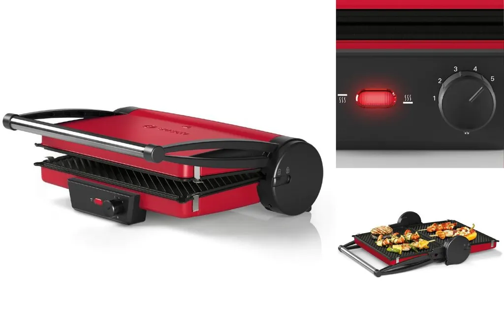 Bosch TCG4104 Rot/anthrazit Kontaktgrill, Stufenloses Thermostat,Grill,Aluminium 16 Bosch TCG4104 Rot/anthrazit Kontaktgrill, Stufenloses Thermostat,Grill,Aluminium – Bild 14