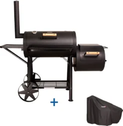 TAINO YUMA Smoker 90kg Set Mit Abdeckhaube Holzkohle-Grill BBQ Räucherofen