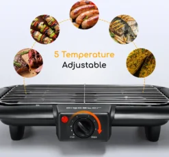 Aigostar Rauchfreier Tischgrill Barbecue Elektrogrill Elektrischer BBQ Grill 2000 Watt Antihaftbeschichtete Grillfläche 36 X 21cm, Abnehmbarer Fettauffangschale, Thermostat, Schwarz. 16 Aigostar Rauchfreier Tischgrill Barbecue Elektrogrill Elektrischer BBQ Grill 2000 Watt Antihaftbeschichtete Grillfläche 36 X 21cm, Abnehmbarer Fettauffangschale, Thermostat, Schwarz. -Tepro Verkäufe 2024 a369562f997de3e49d1a5c9f68bb31d7
