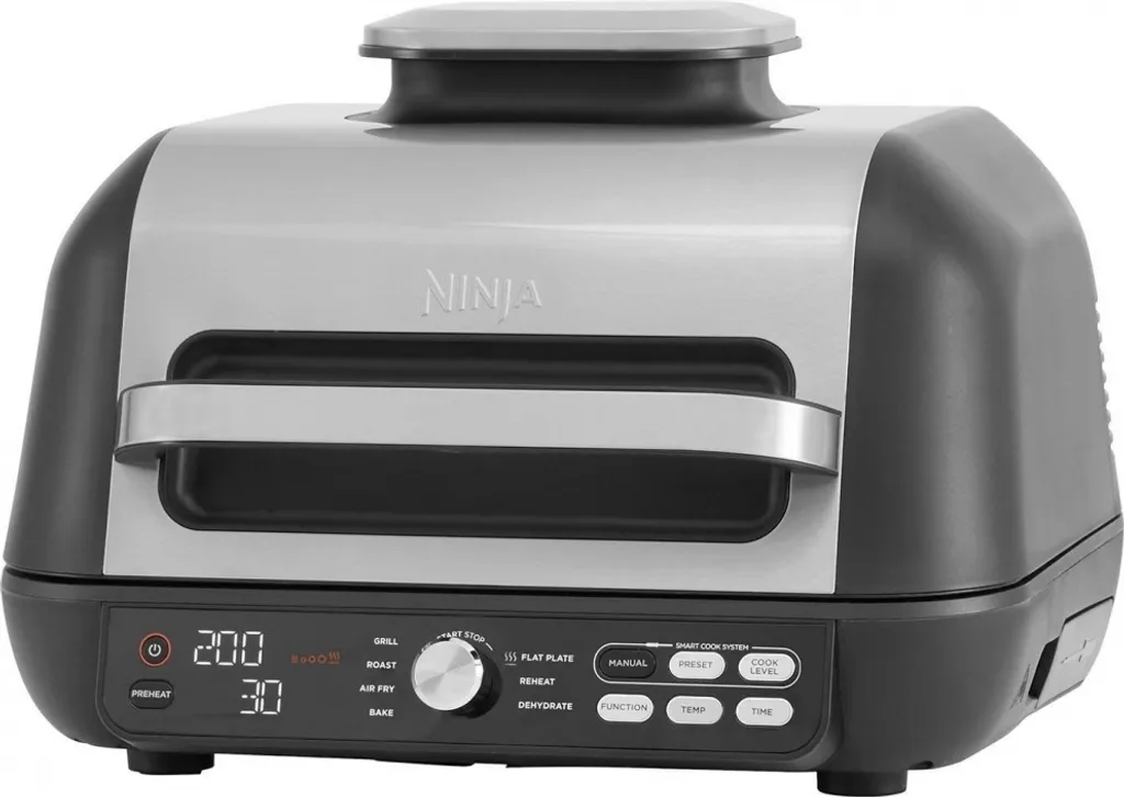 Ninja AG651EU Foodi MAX PRO Grill & Heißluftfritteuse, 7 Zubereitungsfunktionen, 2 Grillplatten, 3,8 L - Silber/Schwarz 5 Ninja AG651EU Foodi MAX PRO Grill & Heißluftfritteuse, 7 Zubereitungsfunktionen, 2 Grillplatten, 3,8 L - Silber/Schwarz – Bild 3