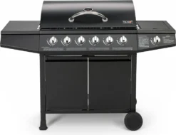 TAINO BASIC 6+1 Gasgrill Mit Seitenbrenner 6 Brenner Edelstahl-Brenner Grillwagen BBQ Schwarz -Tepro Verkäufe 2024 a578b1ed48295041a915d698c9955dca 1