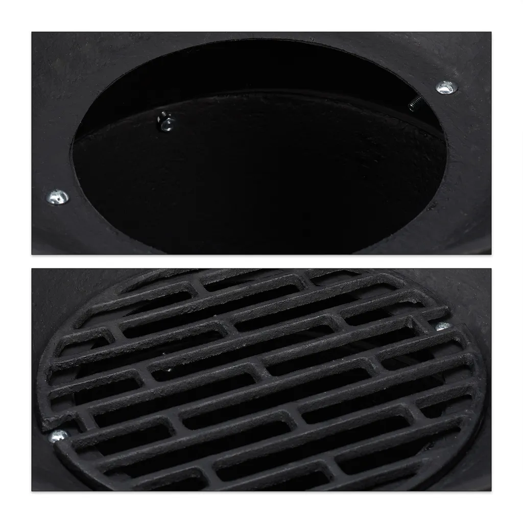 Relaxdays Grillfass Gusseisen 10 Relaxdays Grillfass Gusseisen – Bild 8