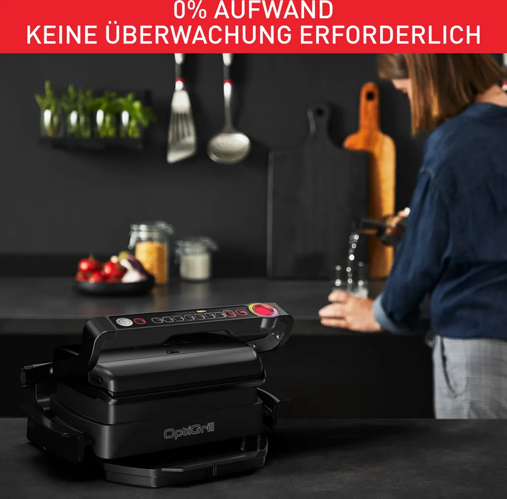 Tefal OptiGrill, Snacking & Baking Kontaktgrill, Schwarz, GC 7148 5 Tefal OptiGrill, Snacking & Baking Kontaktgrill, Schwarz, GC 7148 – Bild 3