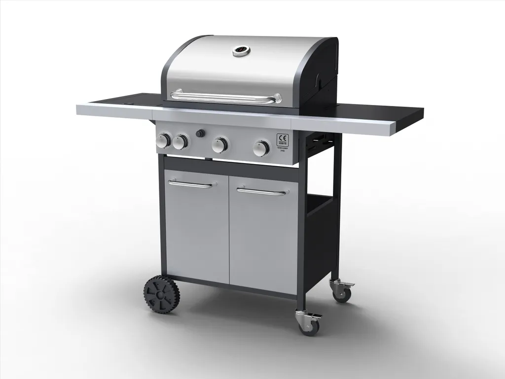 Tepro Gasgrill Rosedale, 3-Brenner Mit Seitenkocher, Max. 12,8 Kw, Grillfläche: 53 X 40 Cm 3 Tepro Gasgrill Rosedale, 3-Brenner Mit Seitenkocher, Max. 12,8 Kw, Grillfläche: 53 X 40 Cm